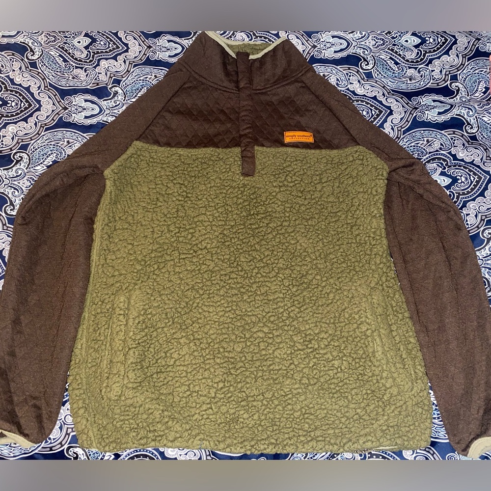 Simply Southern Women’s Fleece Pullover Sweater Size Large